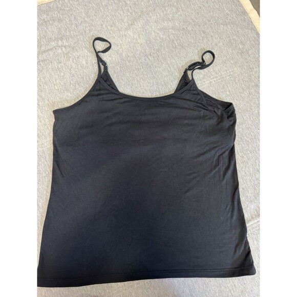 Lot of 3 Papinelle Kate Modal Soft Shelf Bra Cami‎ Tank Top  Womens XL Black - Picture 9 of 13